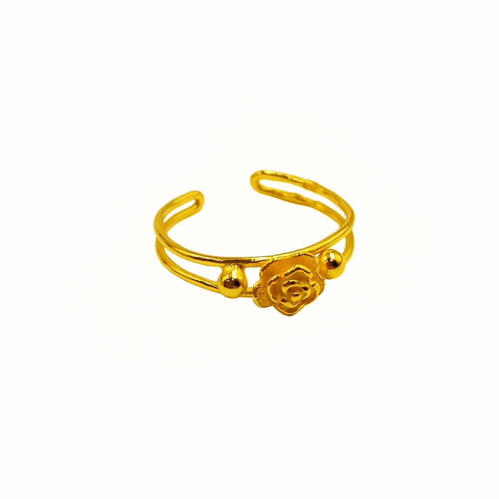 916 Gold Toe Ring ( Adjustable ) - Image 4