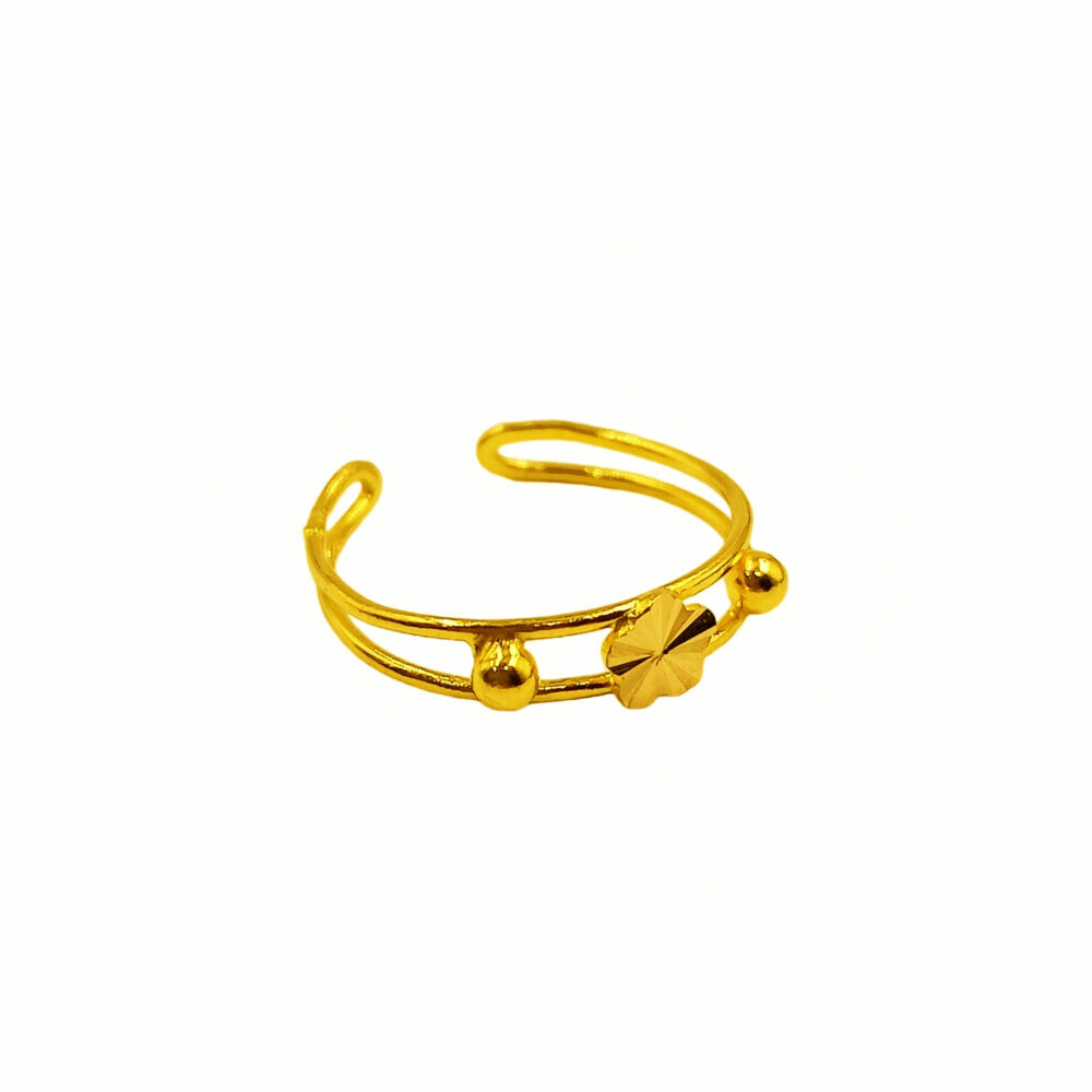 916 Gold Toe Ring ( Adjustable ) - Image 2