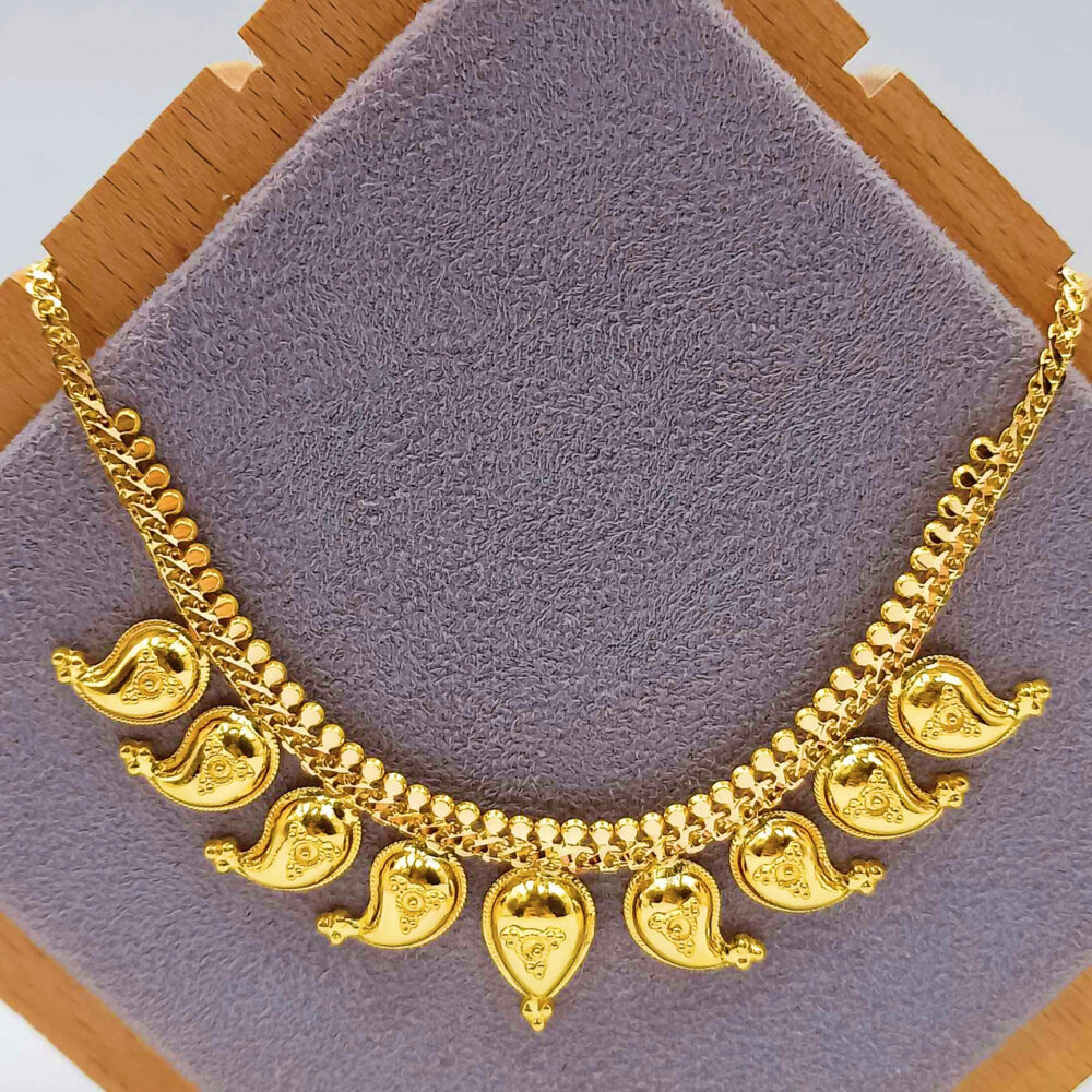 916 Gold Manga Necklace ( Short )