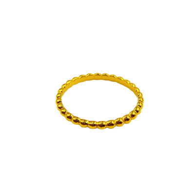 916 Gold Beads Ring