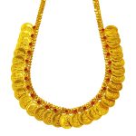 916 Gold Lakshmi Kasu Malai Necklace ( Short )