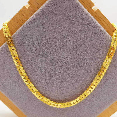 916 Gold Hollow Cowboy Chain (4mm)
