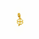 916 Gold Clover Charm