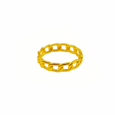916 Gold Chain Link Ring
