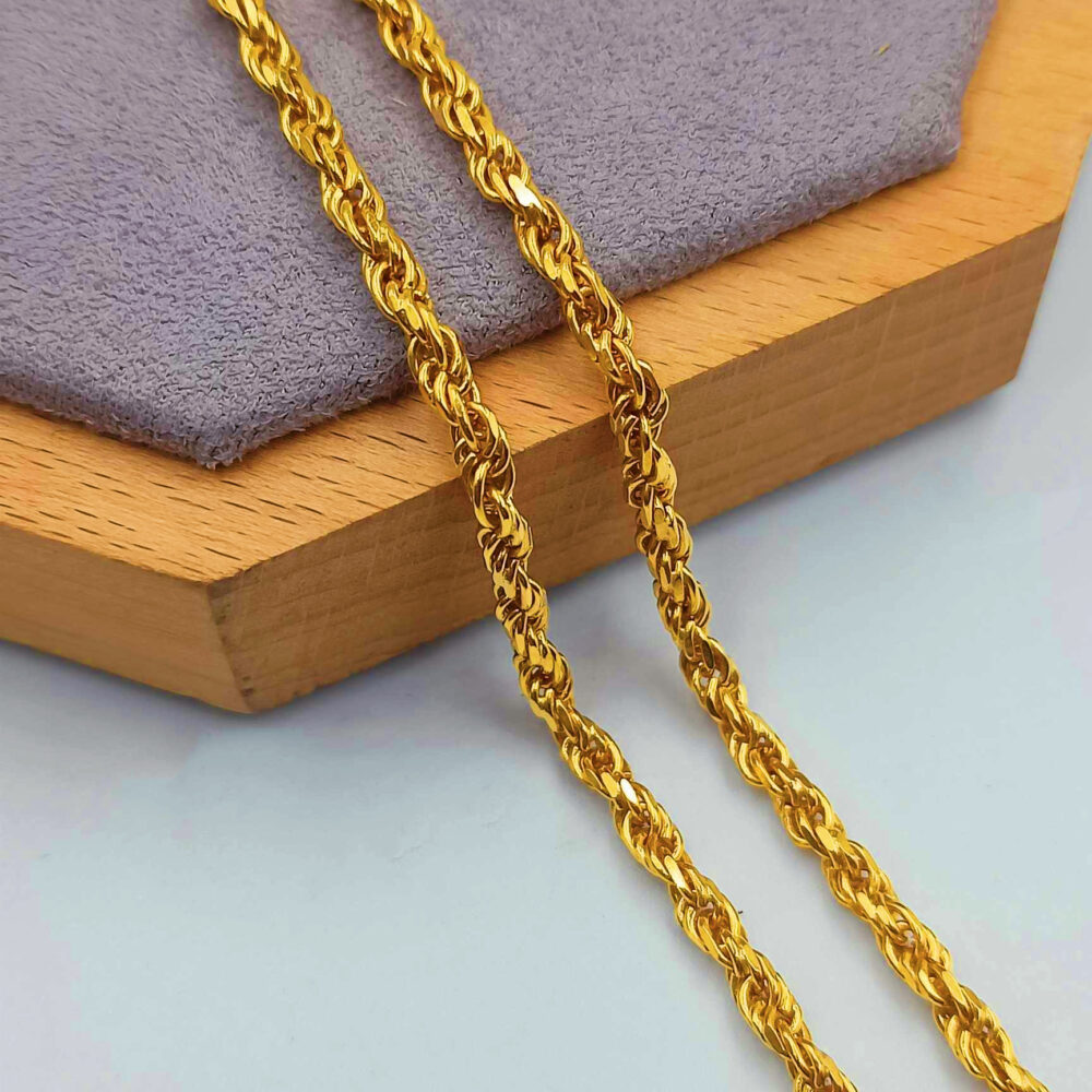 916 Gold Solid Rope Chain (32gm+) - Image 2