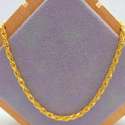 916 Gold Solid Rope Chain (32gm+)