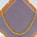 916 Gold Solid Rope Chain (24gm+)