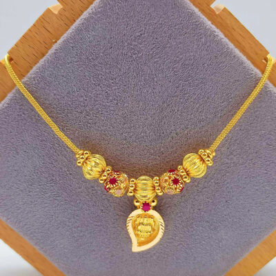 916 Gold God Lakshmi Necklace