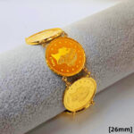 916 Gold Queen Coin Bracelet ( 26mm )