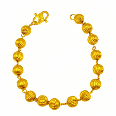 916 Gold Fancy Ball Bracelet