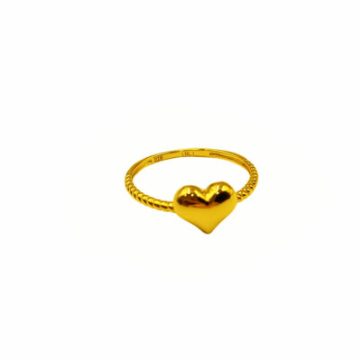 916 Gold Heart Ring