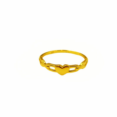 916 Gold Heart Ring