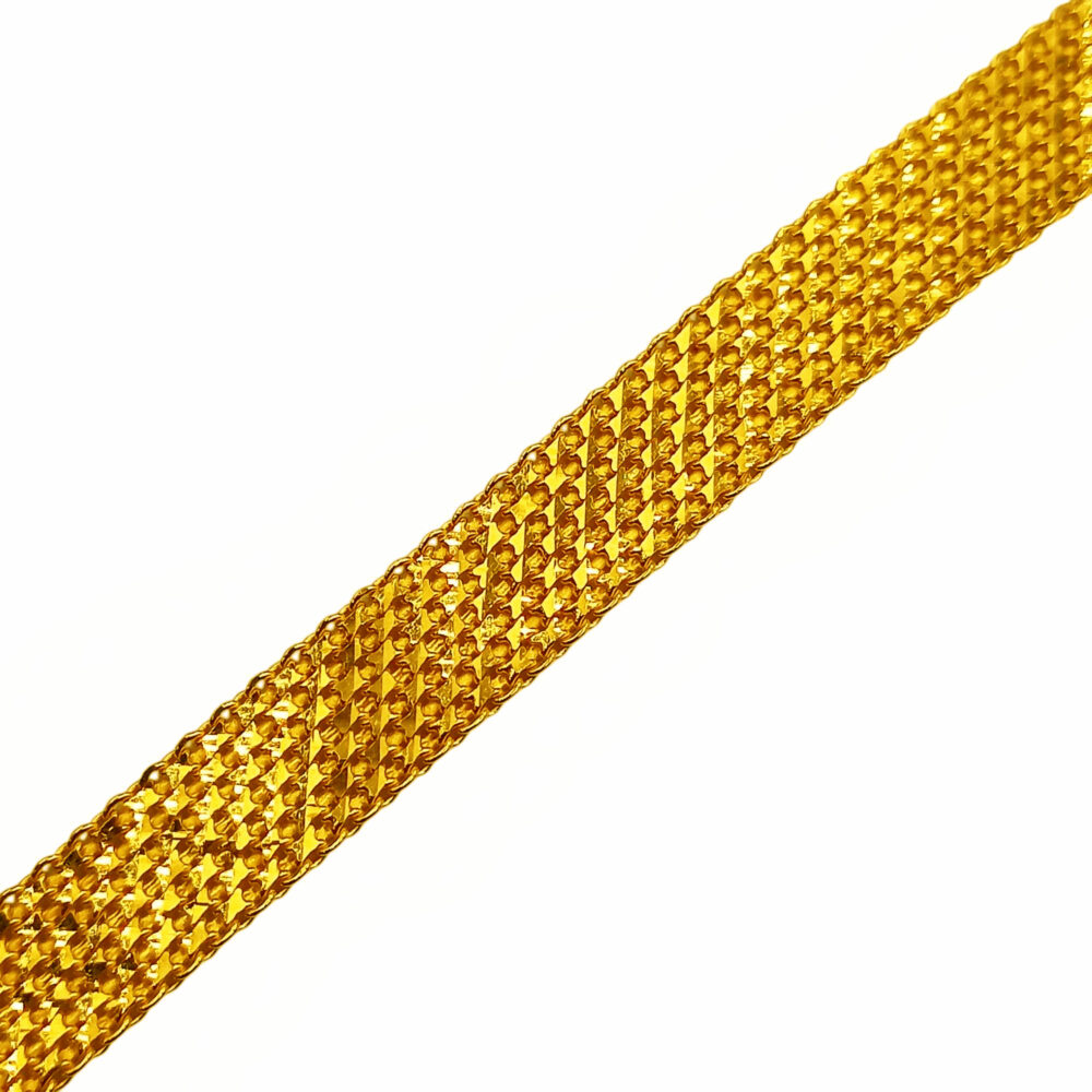 916 Gold Dubai Bracelet ( 11mm ) - Image 2