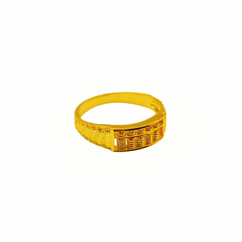 916 Gold Abacus Men Ring (5 Row) - Image 2