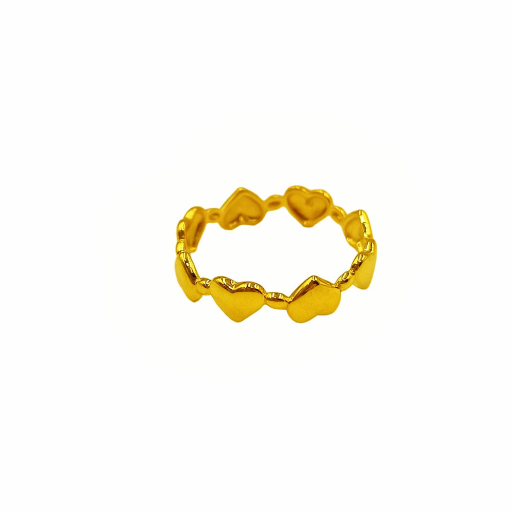 916 Gold Heart Ring
