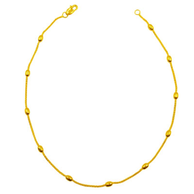 916 Gold Beads Ice Cream Anklet