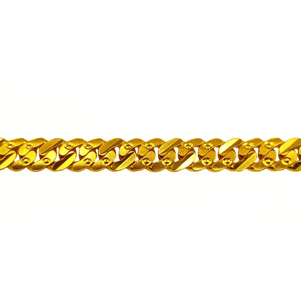 916 Gold Solid Tkc Bracelet ( 8mm ) - Image 2