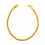 916 Gold Plain Ball Bracelet