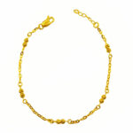 916 Gold Casting Ball Polo Bracelet