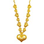 916 Gold Heart Necklace