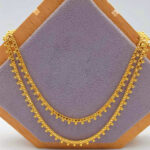 916 Gold Bombay 2 Layer Necklace ( Long )