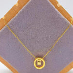 916 Gold Bling Bling Ring Cable Necklace