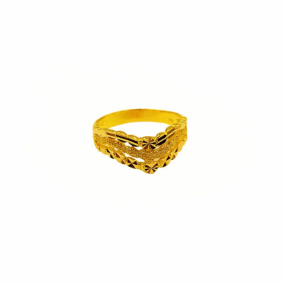 916 Gold Casting V Ring (7mm)
