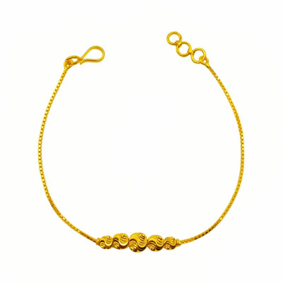 916 Gold Ball Bracelet