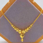 916 Gold Dangling Ball Necklace