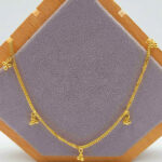 916 Gold Dangling 5 Ball Tan Kou Chain Necklace