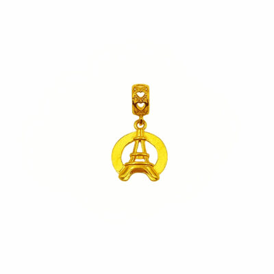916 Gold Eiffel Tower Pendant Charm
