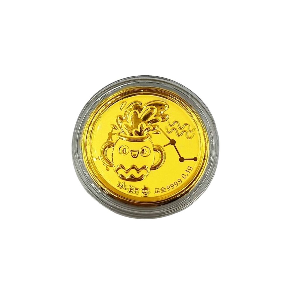 Red Packet 999 Pure Gold Coin ( 0.1G Twelve Constellations ) - Image 3