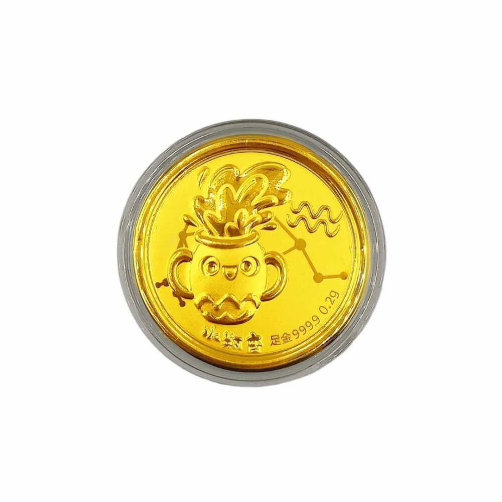 Red Packet 999 Pure Gold Coin ( 0.2G Twelve Constellations ) - Image 3
