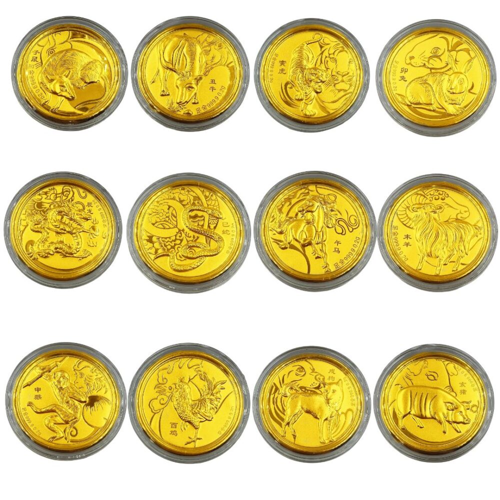 Red Packet 999 Pure Gold Coin ( 0.2G Chinese Zodiac )