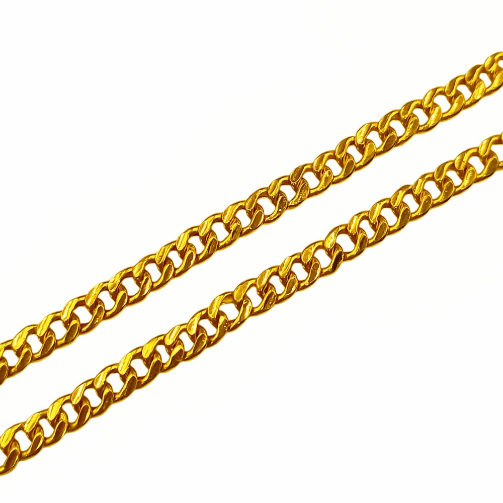 916 Gold Hollow Tan Kou Chain - Image 2