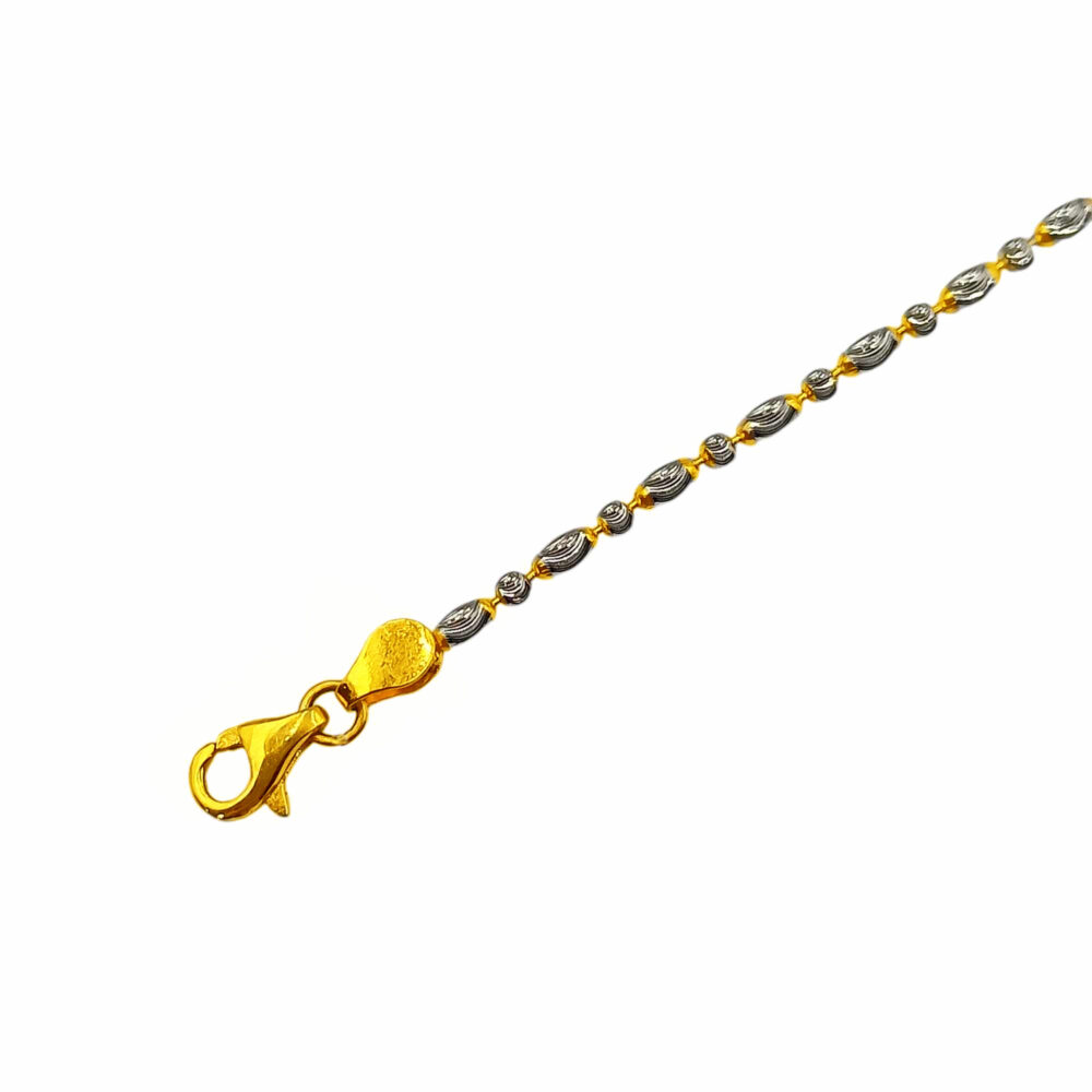 916 Gold Two Tone Ball Bracelet - Image 2