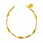 916 Gold Layered Ball Tube Bracelet