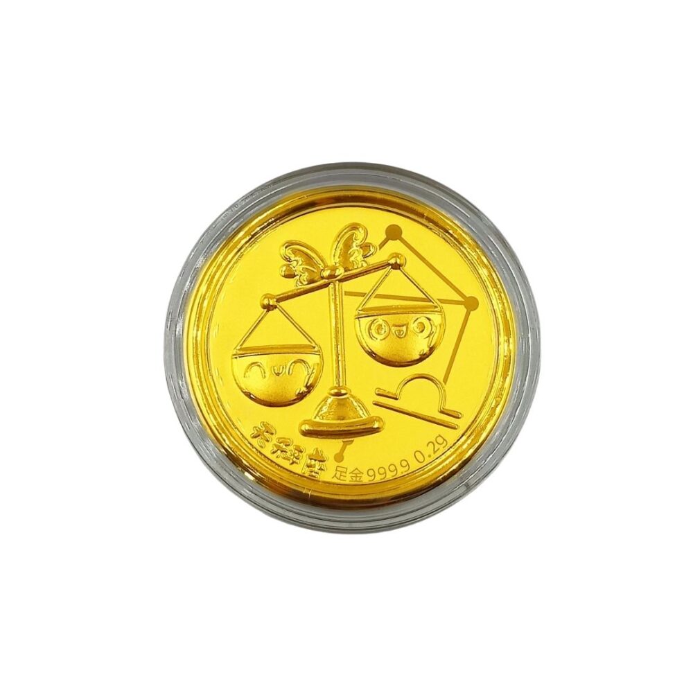 Red Packet 999 Pure Gold Coin ( 0.2G Twelve Constellations ) - Image 11