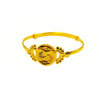916 Gold Baby Bangle ( Adjustable )