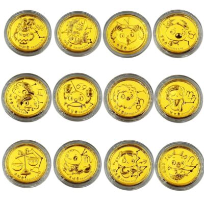 Red Packet 999 Pure Gold Coin ( 0.1G Twelve Constellations )