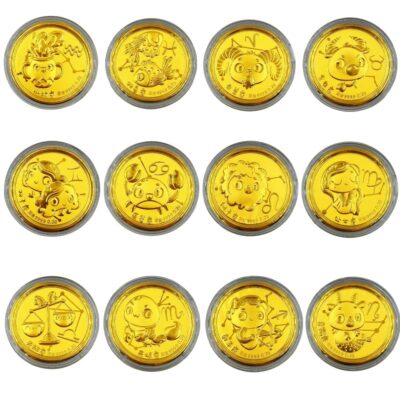 Red Packet 999 Pure Gold Coin ( 0.2G Twelve Constellations )