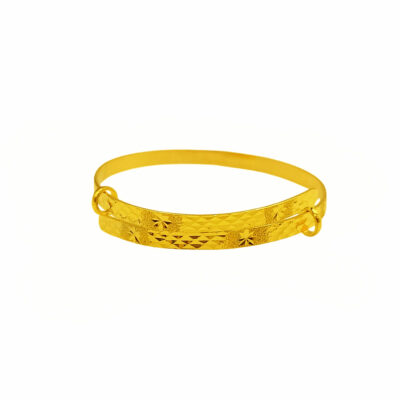 916 Gold Baby Bangle ( Adjustable )