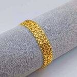 916 Gold Solid Men Bracelet (10mm)