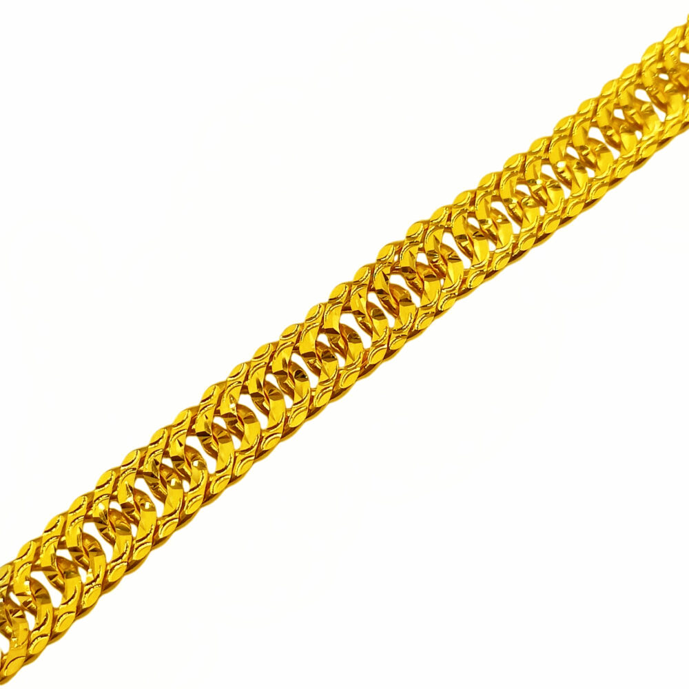 916 Gold Solid Tkc Bracelet (9mm) - Image 2