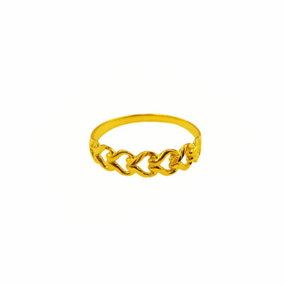 916 Gold Casting Heart Ring