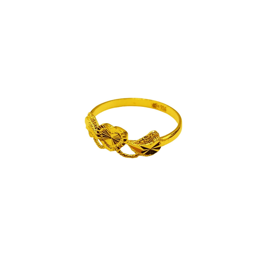 916 Gold Heart Ring - Image 3