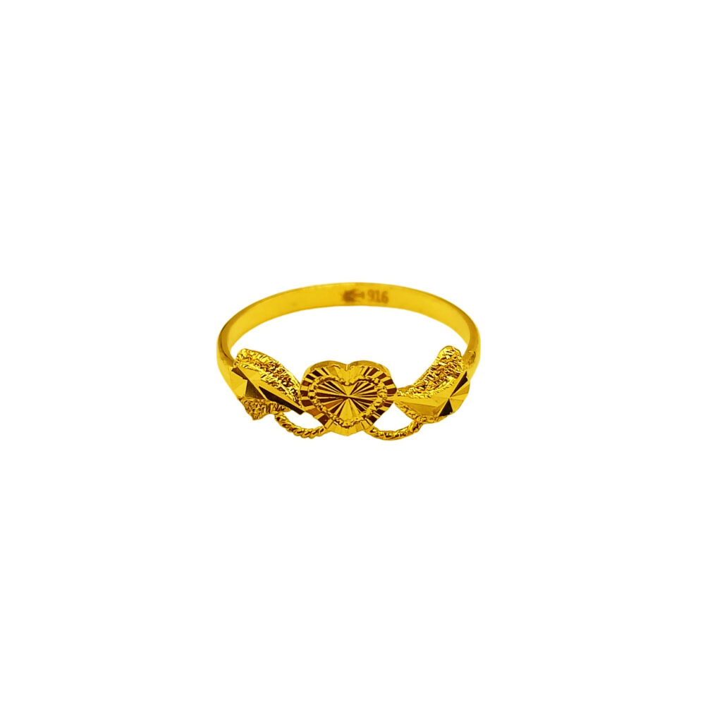 916 Gold Heart Ring