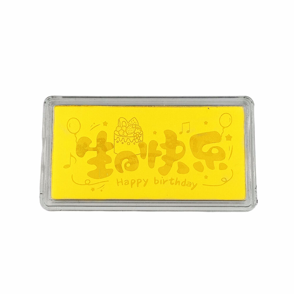 999 Pure Gold Note Happy Birthday Gift Set ( 0.1G Gold Bar ) - Image 2