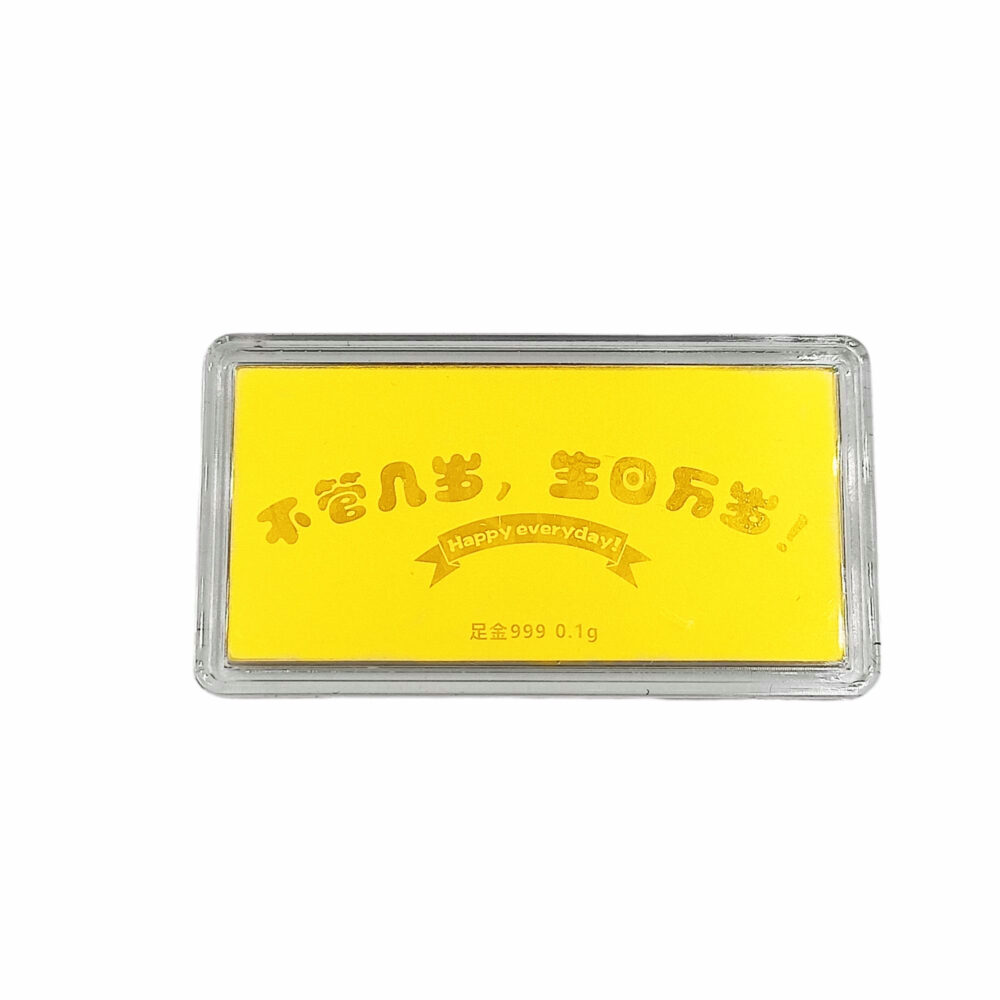 999 Pure Gold Note Happy Birthday Gift Set ( 0.1G Gold Bar ) - Image 3