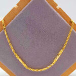 916 Gold Solid Barrel Rope Chain ( 16gm+ )